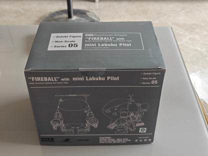 Ma.K. “FIREBALL” with mini Labubu Pilot Super Armored Fighting Suit Space Type