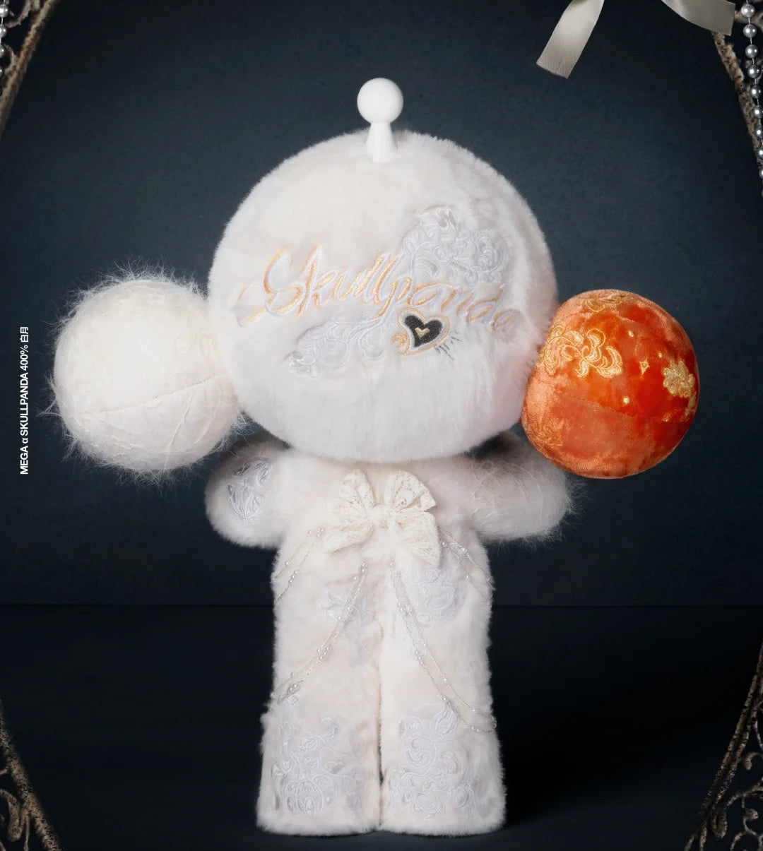 MEGA α SKULLPANDA 400% White Moon