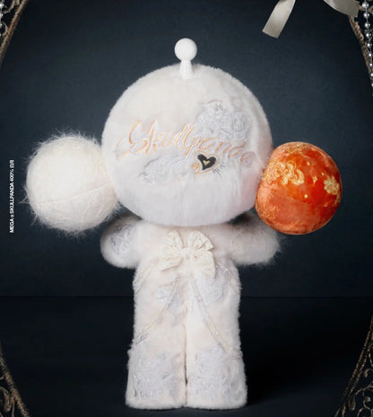 MEGA α SKULLPANDA 400% White Moon