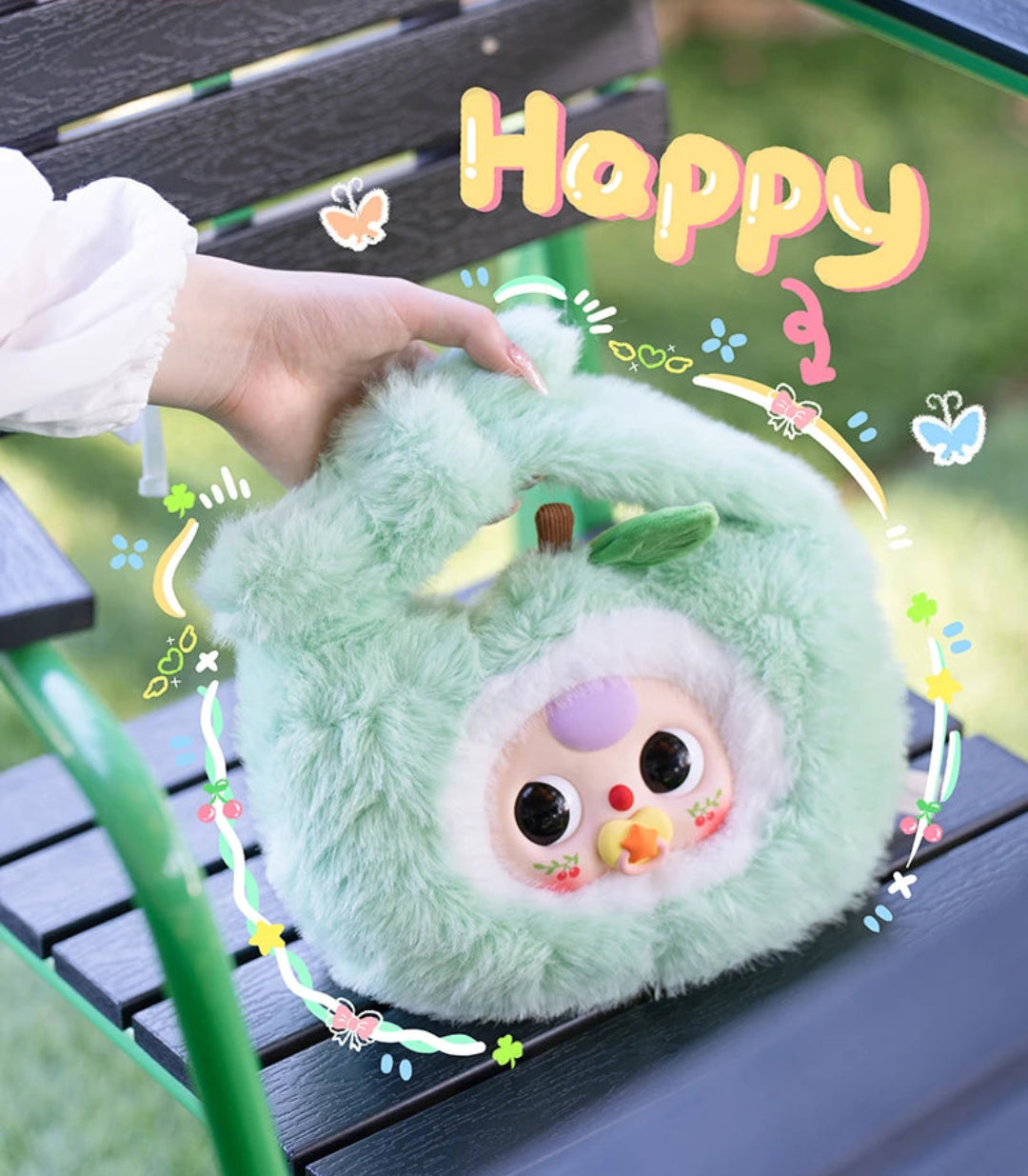 Baby Three Baby Fruit Handbagg Series Plush（Various styles of eyes）