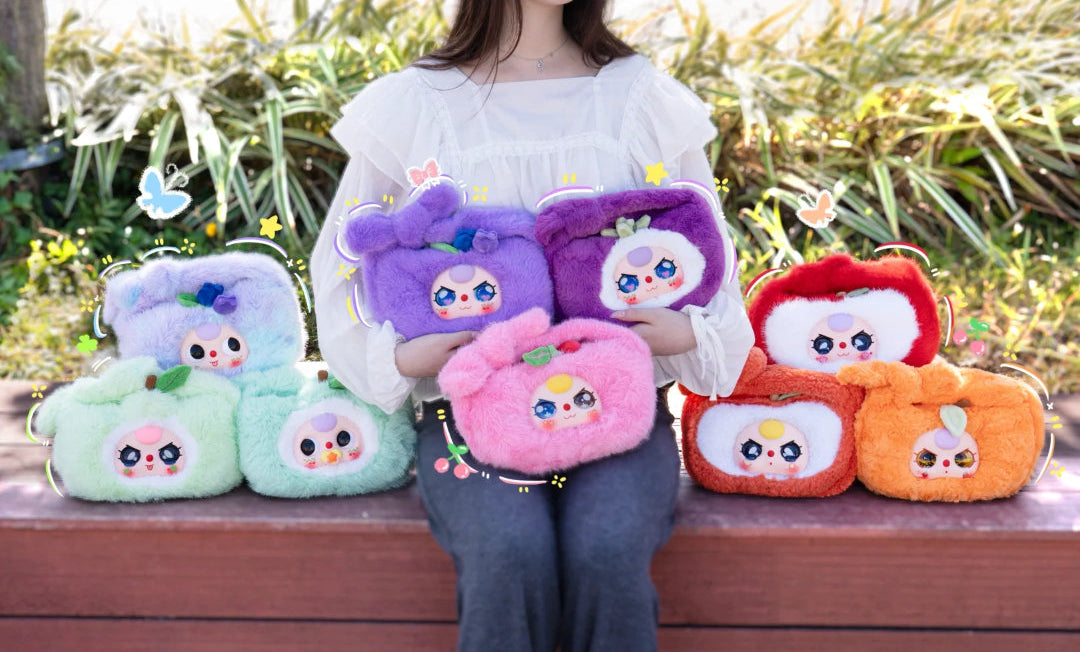 Baby Three Baby Fruit Handbagg Series Plush（Various styles of eyes）