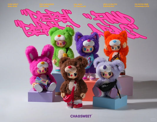 Chaosweet Rebel Bear Find a Bag Series 200% Vinyl Plush