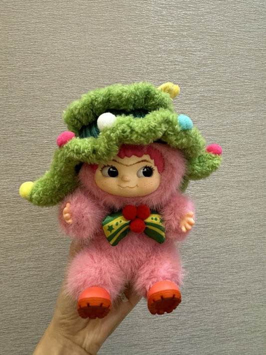 WAKUKU-Santa Cutie in Pink Edition Limited Edition Vinyl Plush Doll Pendant