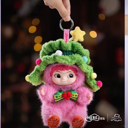 WAKUKU-Santa Cutie in Pink Edition Limited Edition Vinyl Plush Doll Pendant