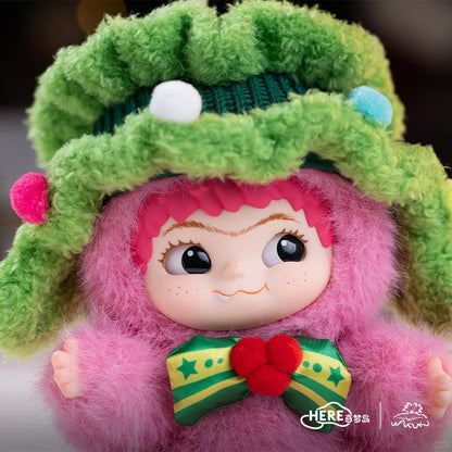 WAKUKU-Santa Cutie in Pink Edition Limited Edition Vinyl Plush Doll Pendant