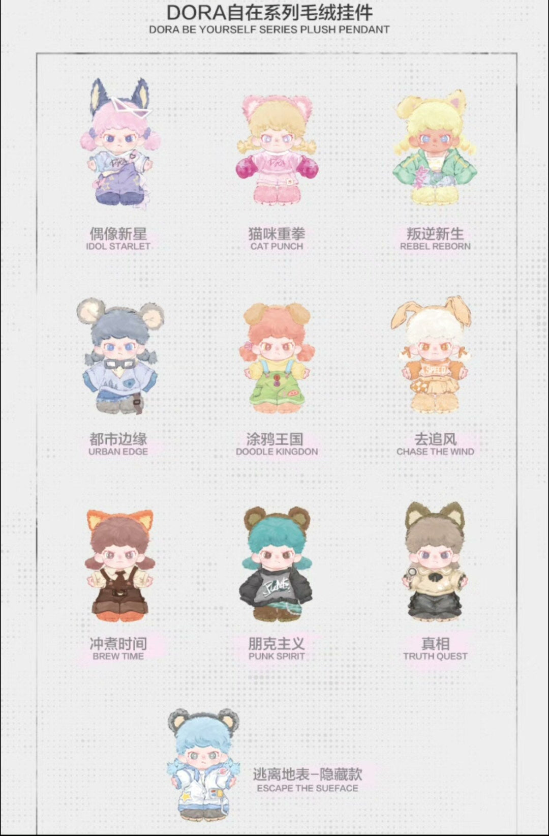 Dora Be Yourself Series Plush Pendant