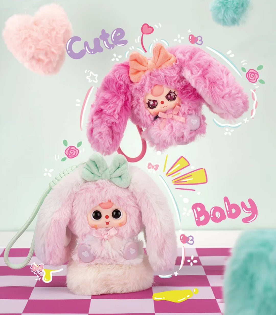 Baby Three Alice Rabbit Town Series Plush + 400% Honey Bearer