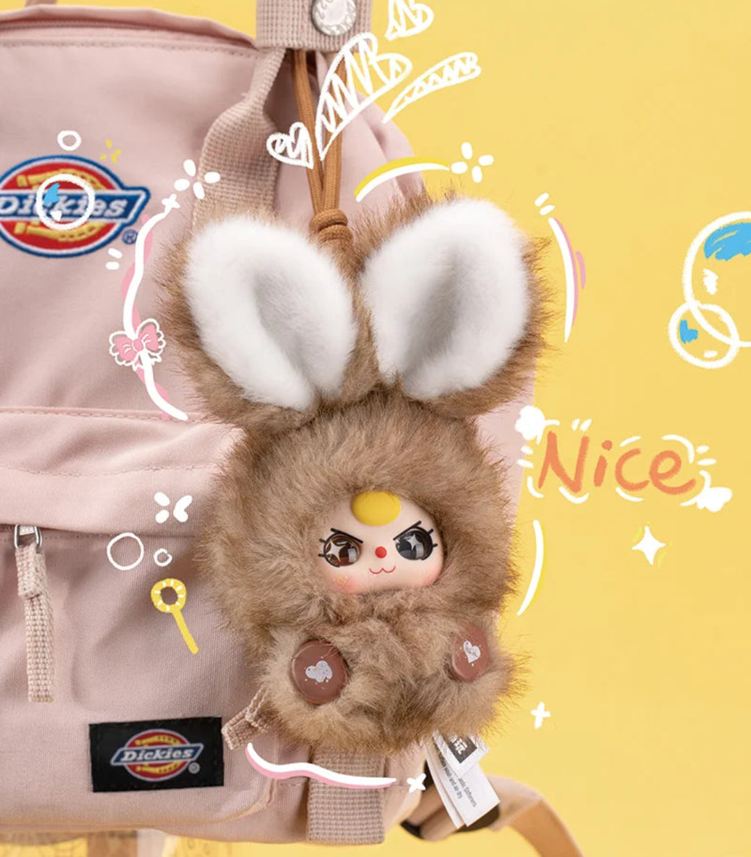 Baby Three Alice Rabbit Town Series Plush + 400% Honey Bearer