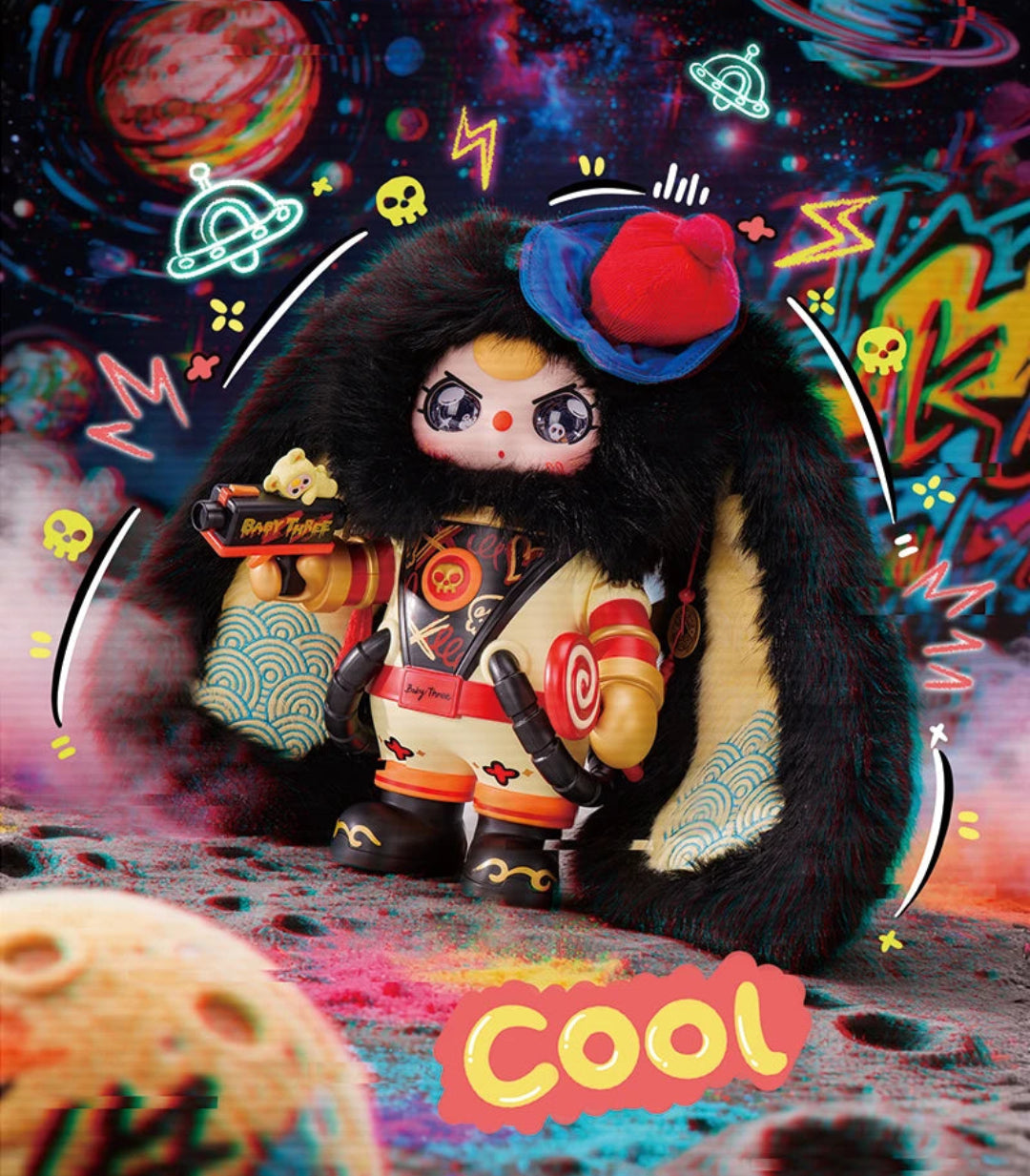 Baby Three Alice Rabbit Town Series Plush + 400% Honey Bearer