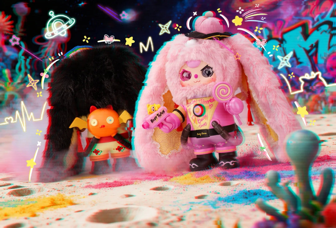 Baby Three Alice Rabbit Town Series Plush + 400% Honey Bearer