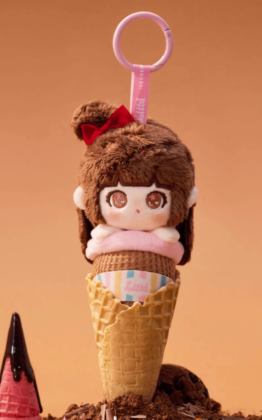 Liita rainbow cone series plush  keychain