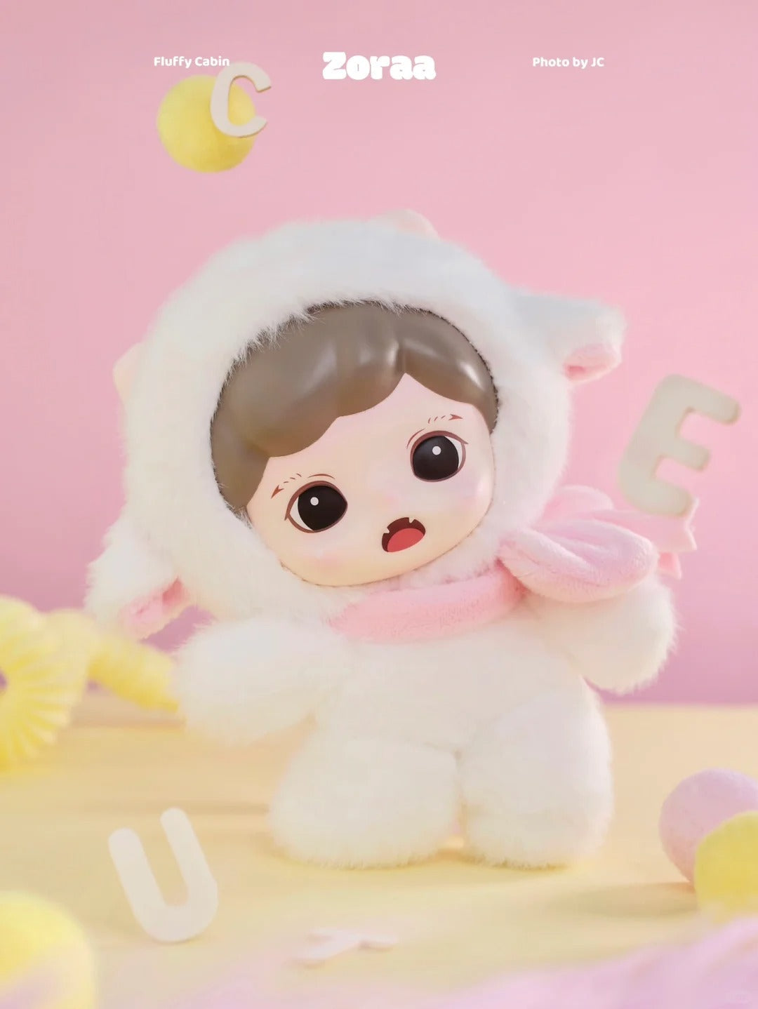 Zoraa fluffy cabin series viny plush doll
