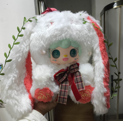 New Yooki 400% V4 Bunny Florall Fragments Series Plush （Various styles of eyes)
